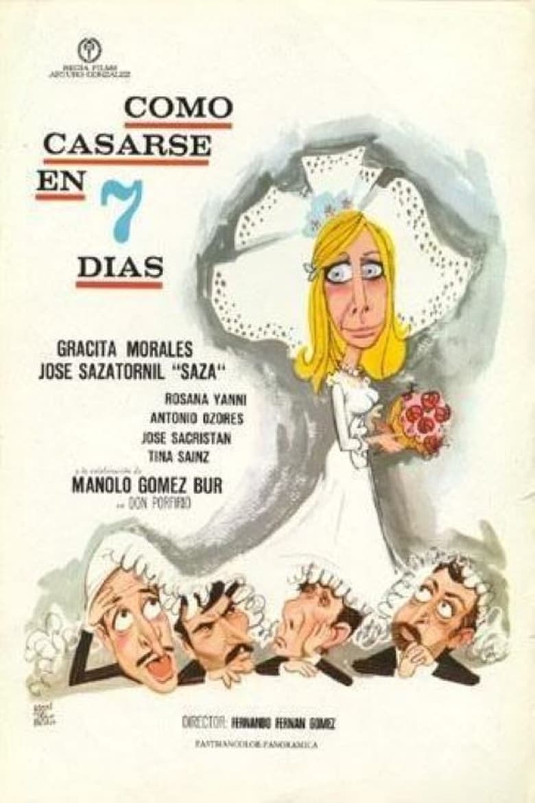 Poster of Cómo casarse en siete días