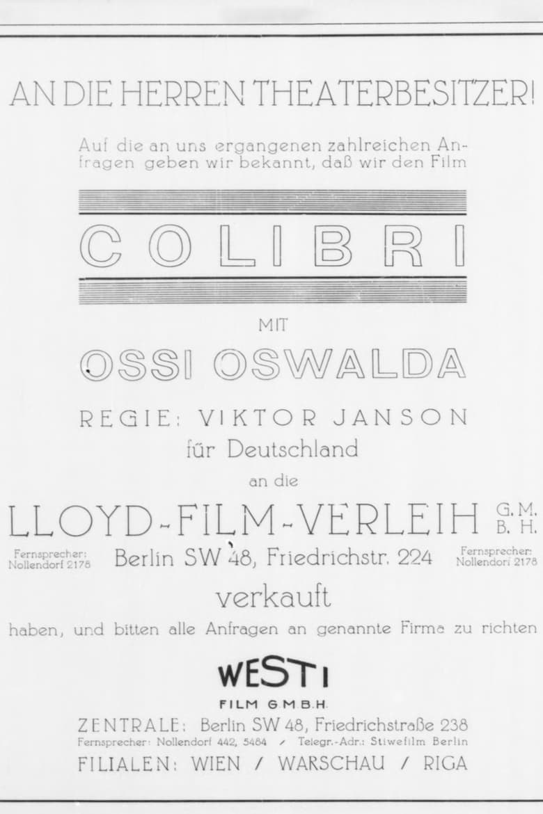 Poster of Colibri