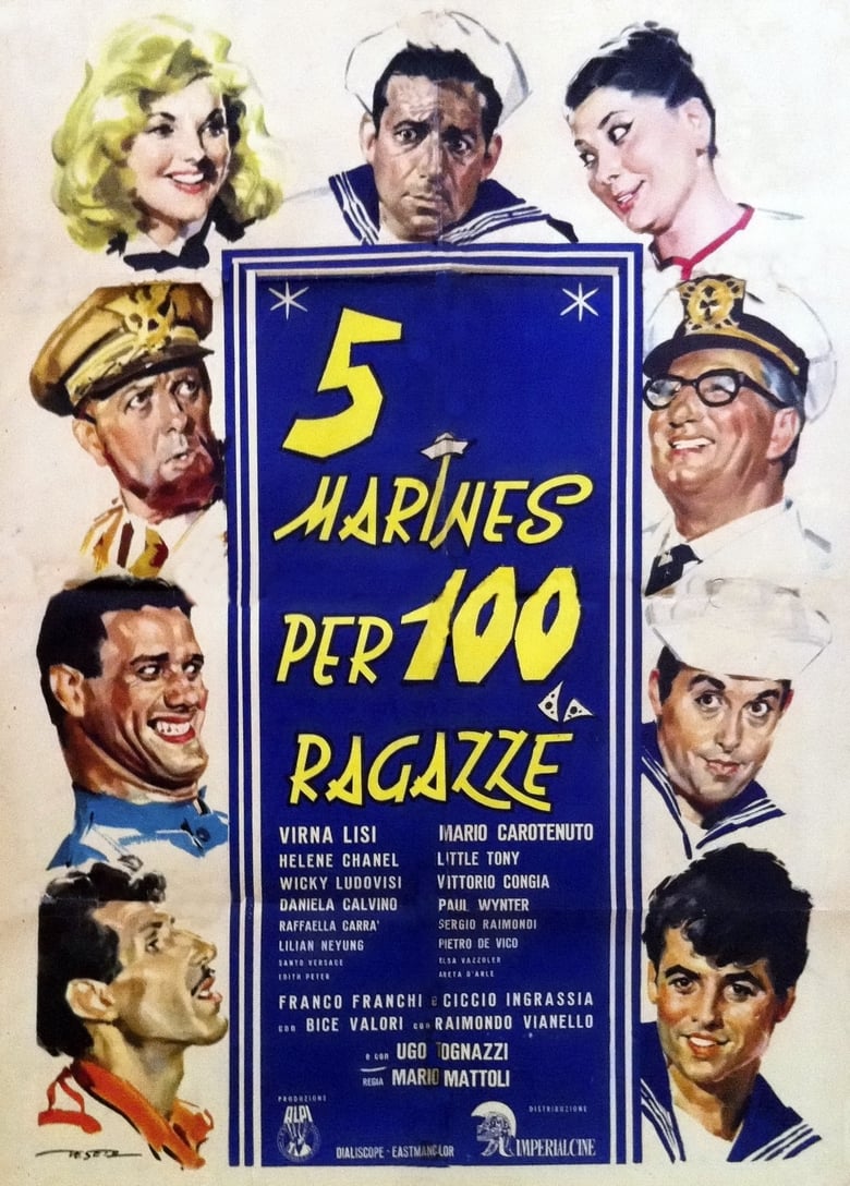 Poster of 5 marines per 100 ragazze