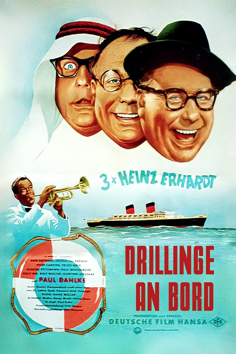 Poster of Drillinge an Bord