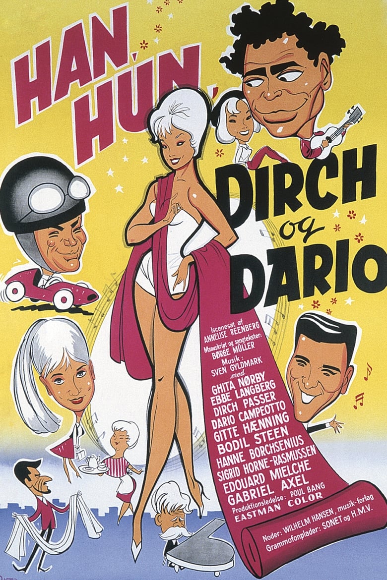 Poster of Han, hun, Dirch og Dario
