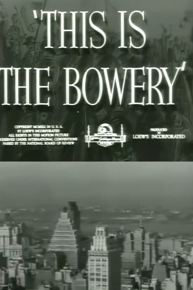 Poster of This Is the Bowery