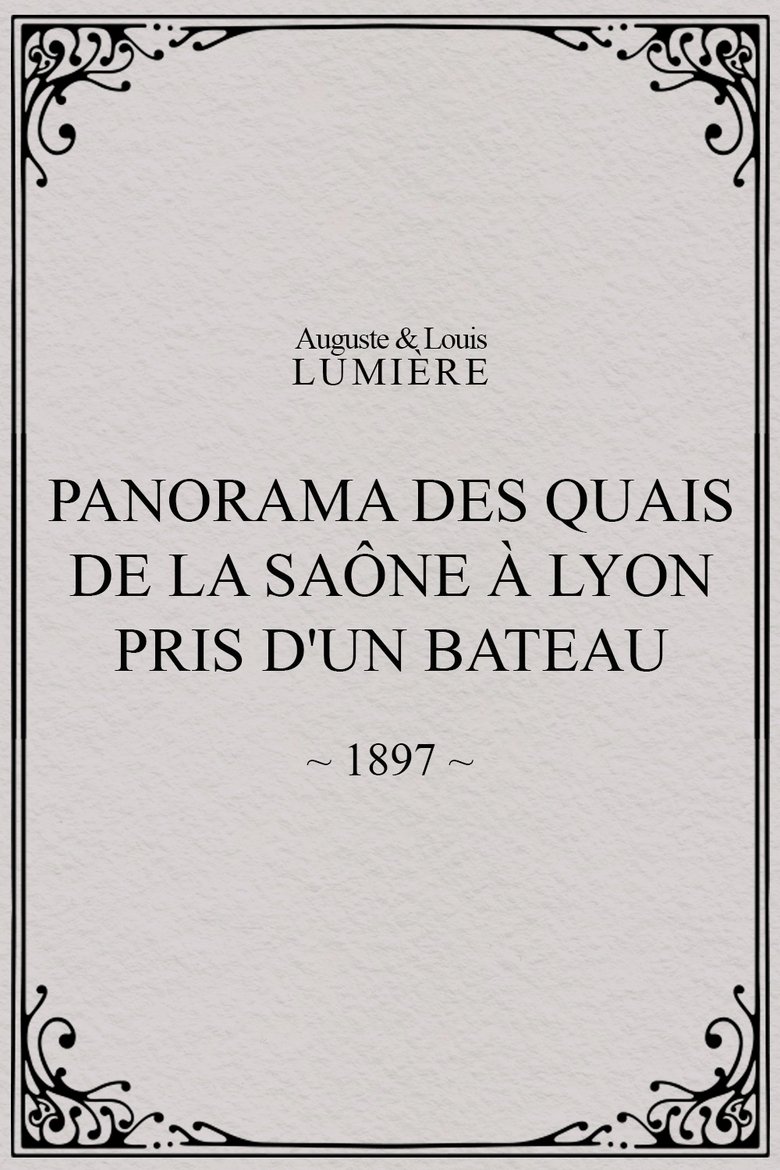 Poster of Panorama des quais de la Saône à Lyon pris d'un bateau