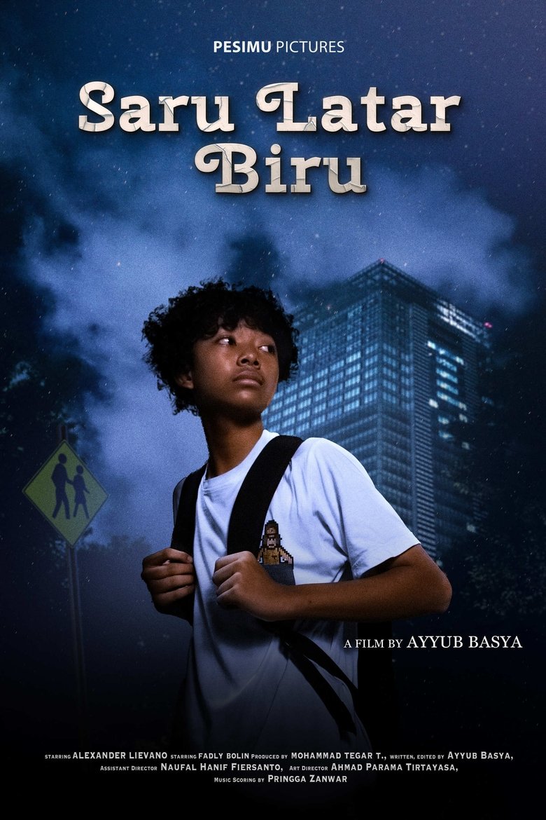 Poster of Saru Latar Biru