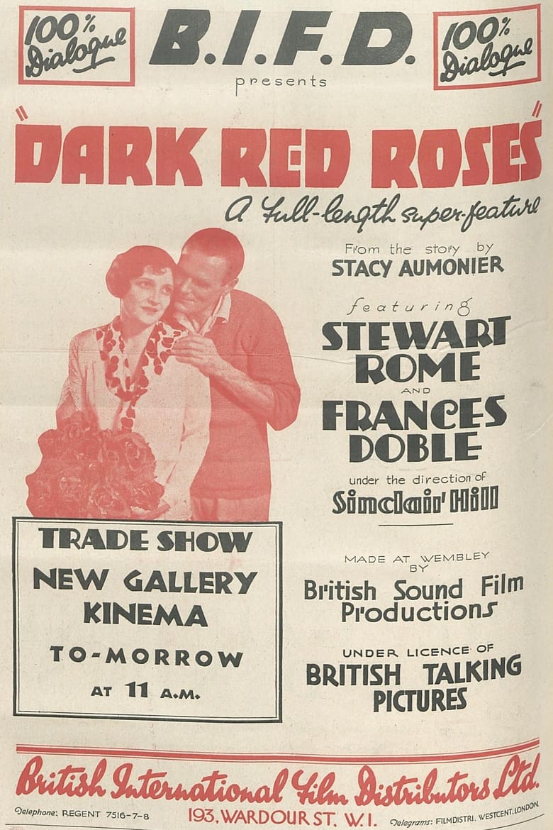 Poster of Dark Red Roses