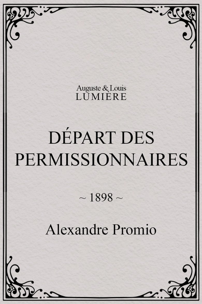 Poster of Départ des permissionnaires