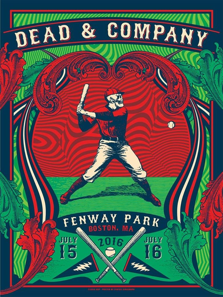 Poster of Dead & Company 2016-07-15 Fenway Park, Boston, MA