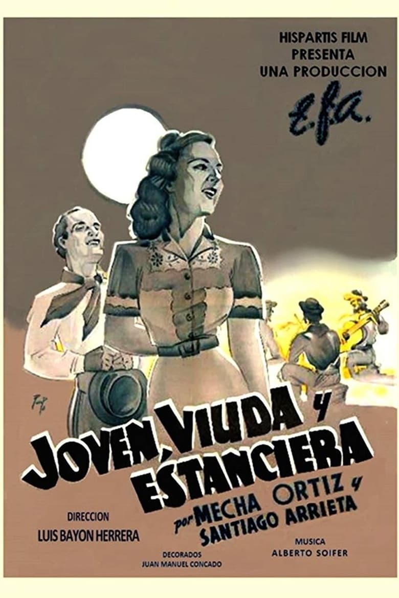 Poster of Joven, viuda y estanciera