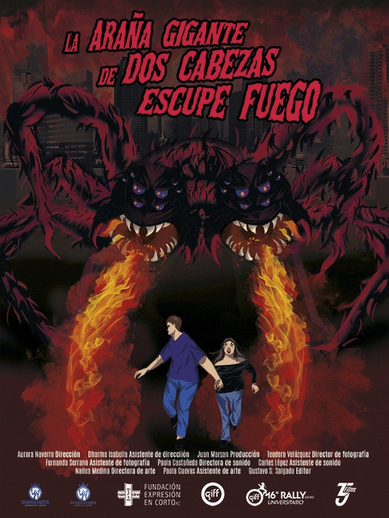 Poster of La Araña Gigante de Dos Cabezas Escupe Fuego