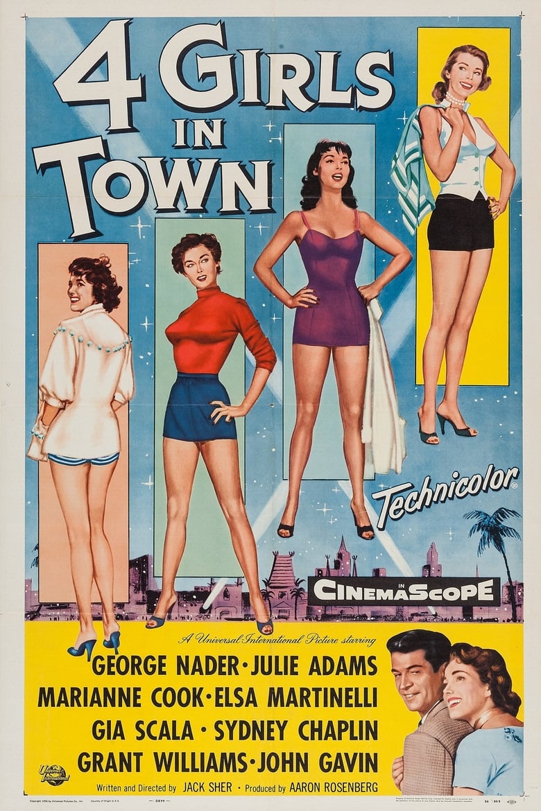 Poster of Four Girls in Town