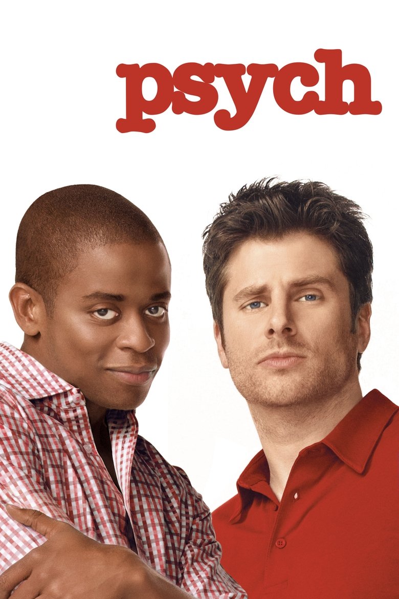 Poster of Cast and Crew in Psych - Gus Walks into a Bank (Season 3 - Episode 8) - Gus Walks into a Bank
