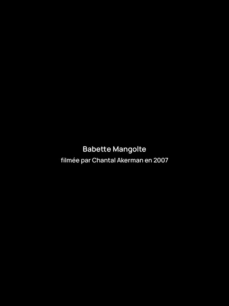 Poster of Interview with Babette Mangolte