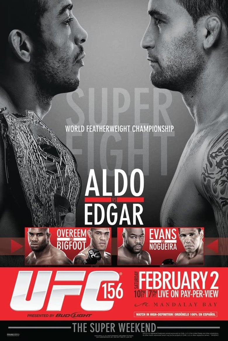 Poster of UFC 156: Aldo vs. Edgar