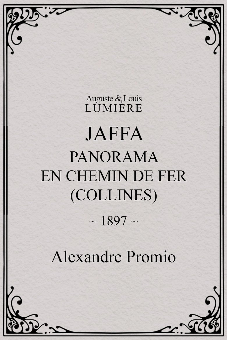 Poster of Jaffa : panorama en chemin de fer (collines)