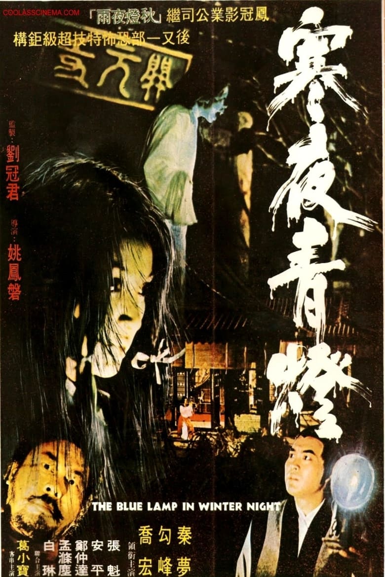 Poster of The Blue Lamp in Winter Night