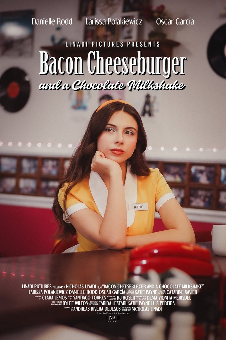 Poster of Bacon Cheeseburger and a Chocolate Milkshake